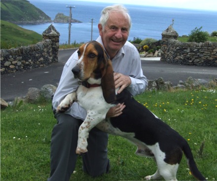 A happy Harry reunited with his owner Pat Murphy at home in Glenagiveney near Greencastle.