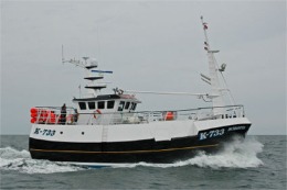 The Kirkwall-registered Noronya at sea.