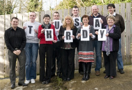 Staff of the Inishowen Independent who are happy to be moving publication from Tuesday to Thursday.