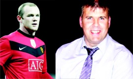 Wayne Rooney and Donal Skelly