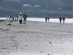 Getting 2008 off to a healthy start with a walk on Lisfannon beach.