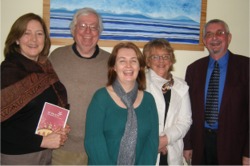 Pictured recently at the ICRfm studios are from left Oonagh Phillips, Michael Phillips, Liz Doherty, Hazel McIntyre and Jimmy McBride.