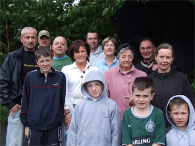 Some of the Knockalla residents who are concerned about the proposed development. Included third row back, Colm McLaughlin and Bridie McDaid.