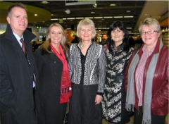 HSE Ballyshannon; Marian Harkin MEP; Edel McSharry, St. Angelas College, Lough Gill and Geraldine Murray, head of Nursing and Health Sciences, GMIT Castlebar.