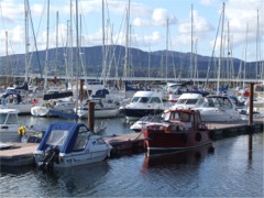 Fahan Marina where outgoing Buncrana Town Clerk has his sailing boat 'Goose Girl' berthed.