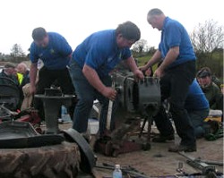 Inishowen men build a tractor in under ten minutes.