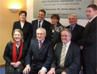 Back (l-r) Edith Mullin, Kieran Doherty, Maura Gillen, Cllr. Bernard McGuinness and Deputy Niall Blaney. Front, Deputy Cecilia Keaveney, Mr. Ahern and John Hayes.