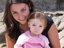 Ann Mills, Culdaff and her niece Caitlin, 1, enjoy the sunshine in Bunagee.