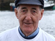 Willie Harrigan after his 20-mile row on the Foyle.