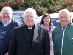 Fr George McLaughlin at the Turas pilgrimage to St. Columcille's Well.